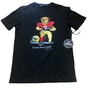 BLM Protest Bear Shirt By HDSN BLM graphic tee 
Size small, black